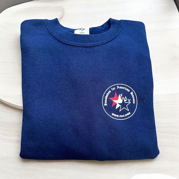 American Veterans Large Crewneck Sweatshirt (FAV) Foundation American Veterans - Picture 1 of 16